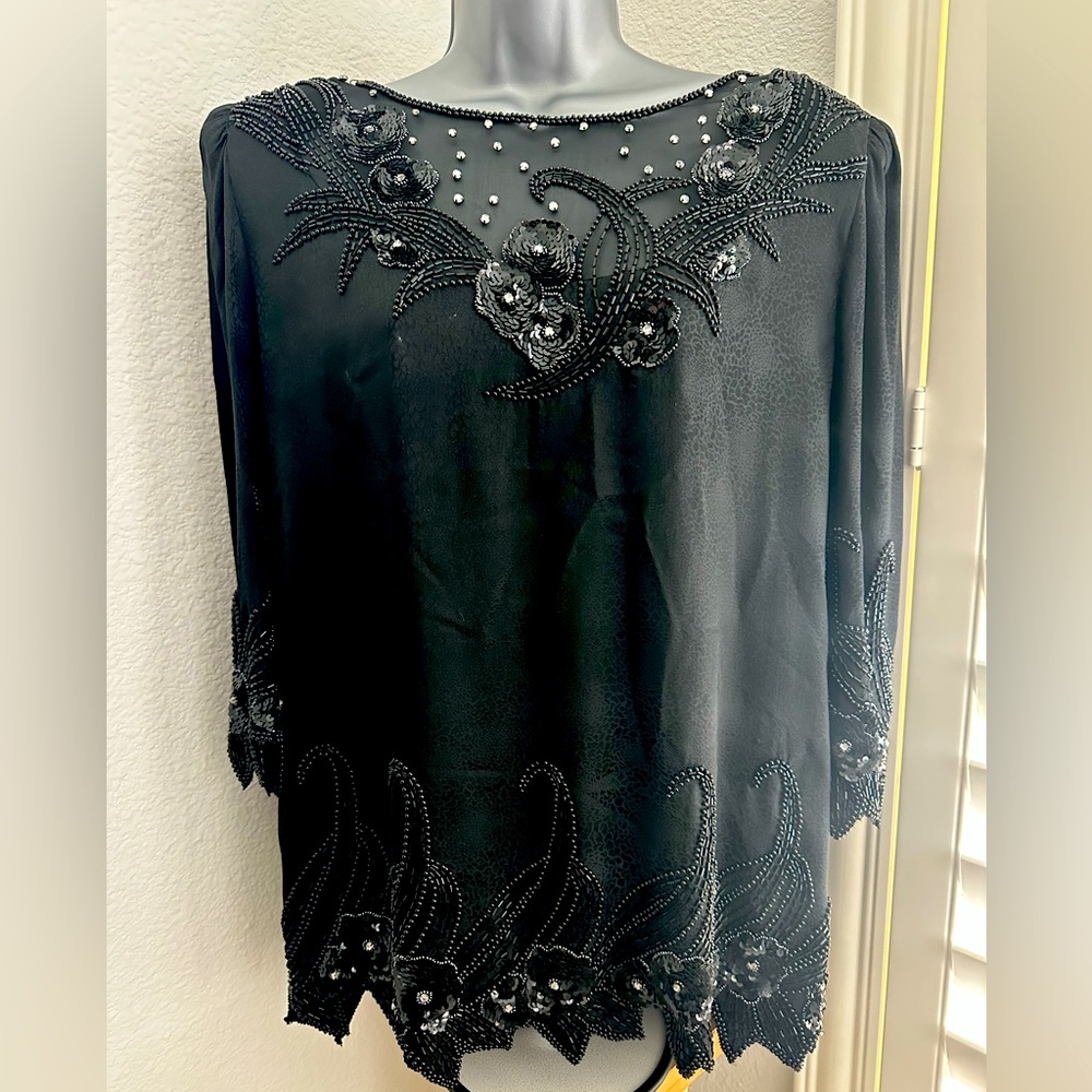 Vintage D’ore‎ By Della Roufogali beaded skirt set size 10